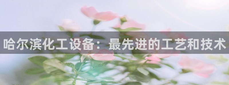 新城平台官网注册流程：哈尔滨化工设备：最先进的工艺